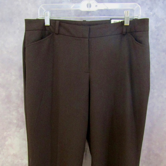 NWT Worthington Modern Fit Brown Pants Sz 12 Long - Picture 3 of 7